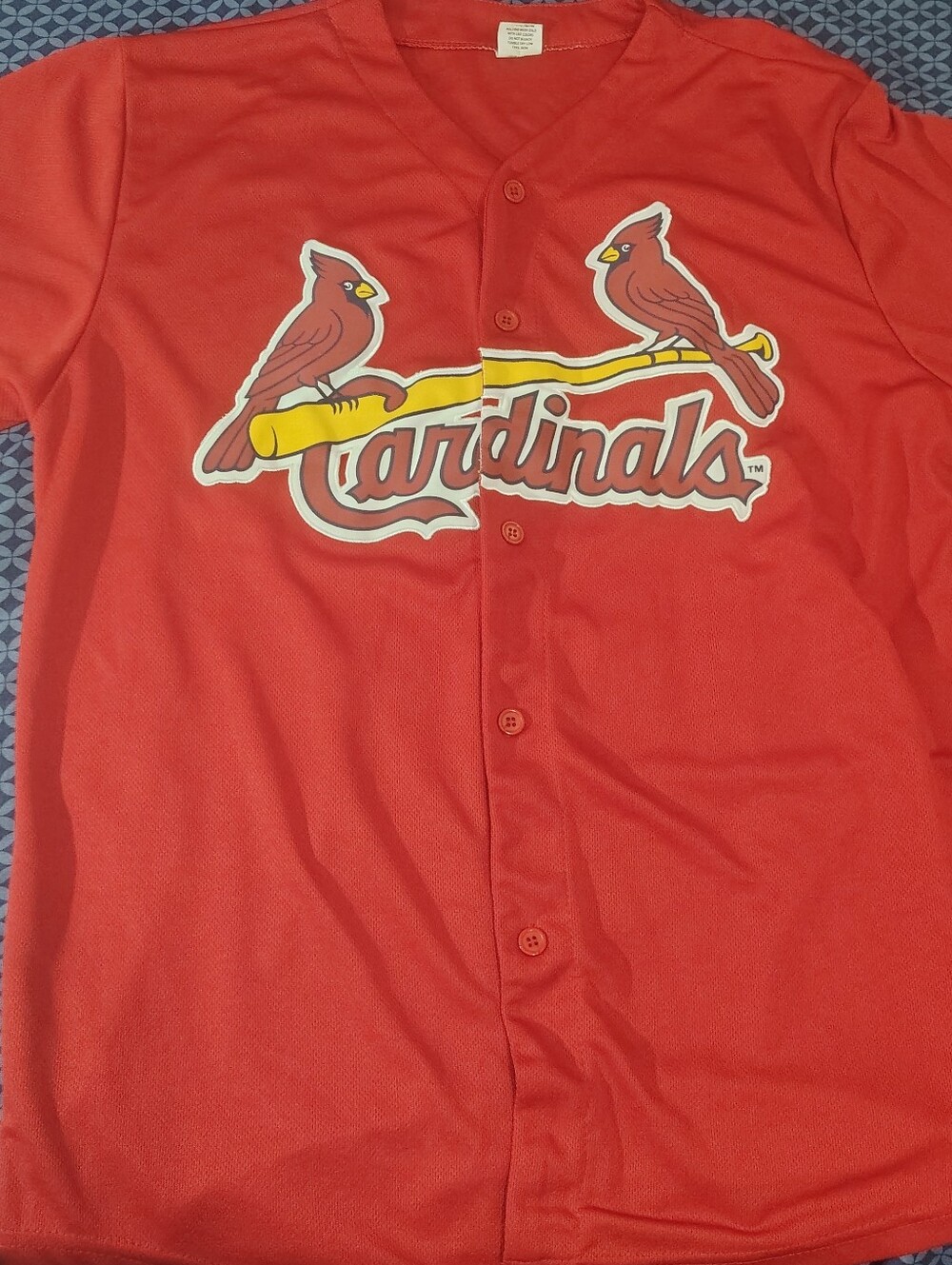 St. Louis Cardinals Red Button-Up Jersey